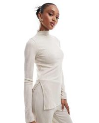 Vero Moda - Rib Jersey Longline Top Co-ord - Lyst