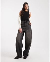 ASOS - Asos Design Tall High Waisted Barrel Leg Jeans - Lyst