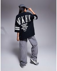 ASOS - Weekend Collective Icon Oversized T-Shirt With Stacked Back Logo - Lyst
