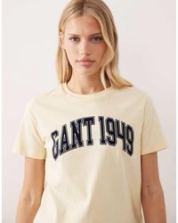 GANT - Graphic Collegiate T-shirt - Lyst