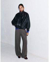 Pull&Bear - Wide Leg Tailored Darted Trousers - Lyst