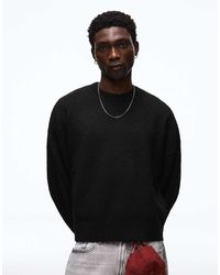 Bershka - Boxy Round Neck Jumper - Lyst