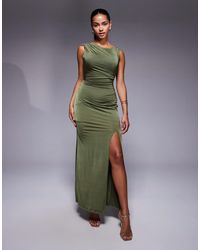 TFNC London - – schulterfreies midaxi-kleid - Lyst
