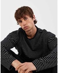 Redefined Rebel - Oversized Long Sleeve Striped T-shirt - Lyst