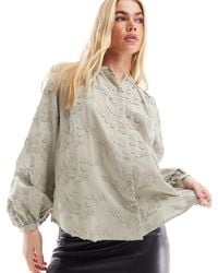 & Other Stories - Floral Embroidered Blouse - Lyst