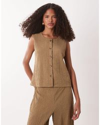 Jdy - Textured Waistcoat Co-ord - Lyst