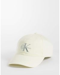 Calvin Klein - Jeans Silver Embroidery Logo Baseball Cap - Lyst