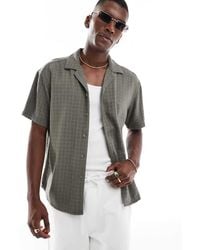 Only & Sons - Short Sleeve Linen Textured Shirt - Lyst