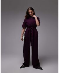 & Other Stories - Wide Leg Stretch Jumpsuit With Tie Waist And Utility Pockets - Lyst