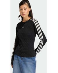 adidas Originals - Slim Solid Spike Knit Sweatshirt - Lyst