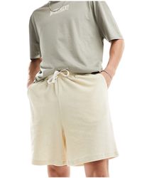 ASOS - Oversized Ribbed Velour Shorts - Lyst