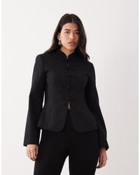ASOS - Cinched Mandarin Collar Blazer - Lyst