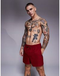 ASOS - Seersucker Swim Shorts - Lyst