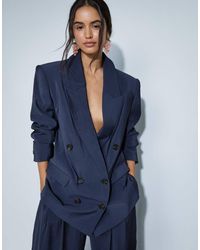 ASOS - Tailored Double Breasted Soft Suit Blazer - Lyst