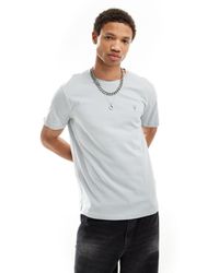 AllSaints - Brace - t-shirt en coton brossé - clair - Lyst