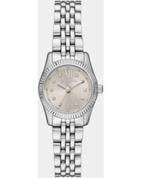 Michael Kors - – lexington – damenuhr aus farbenem edelstahl mit drei zeigern - Lyst