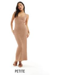 4th + Reckless Petite - – exclusive – ärmelloses rippstrick-maxikleid aus - Lyst