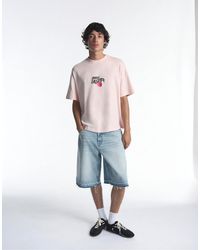 Pull&Bear - T-shirt graphique stwd poudré - Lyst