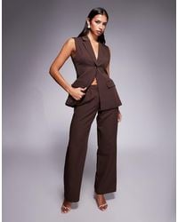Kaiia - Exclusive Tailored Wide Leg Pants - Lyst