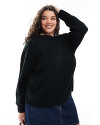 Yours - Gebreide Trui Met Kabels - Lyst