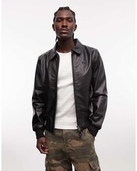 Schott Nyc - Leren Jack Met Kraagje - Lyst