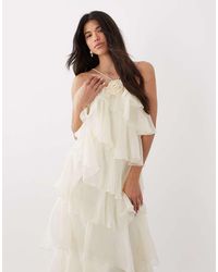 Gina Tricot - Frill Maxi Dress - Lyst