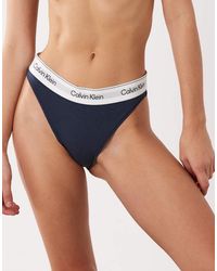 Calvin Klein - Icon Cotton Modal High Leg Tanga - Lyst