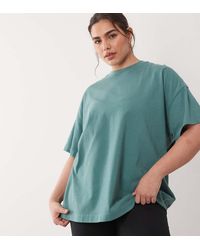4505 - Curve Icon Heavyweight Cotton Oversized T-shirt With Quick Dry Finish - Lyst