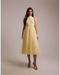 Lipsy Halter Neck Midi Dress | Lyst UK Lipsy Halter Neck Midi Dress | Lyst UK