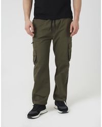 Brave Soul - Cotton Cargo Trousers With Bungee Hem - Lyst