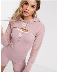 puma crop hoodie ladies