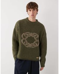 Prohibited - – cropped-fit-strickpullover im oversize-stil - Lyst