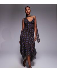 Kaiia - Exclusive Double Layered Slinky Mesh Fairy Hem Maxi Skirt Co-Ord - Lyst