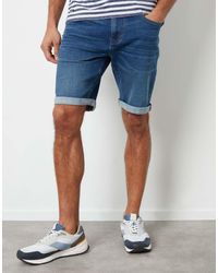 Threadbare - 'Edmonton' Turn Up Denim Shorts - Lyst