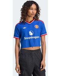adidas Originals - Manchester United 26/27 Away Jersey Crop - Lyst