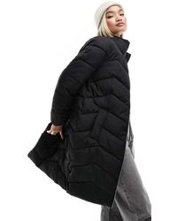 Vero Moda - Longline Puffer Coat - Lyst