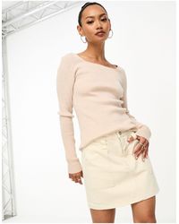 & Other Stories - Wool Fitted Knitted Jumper With Square Neckline - Lyst