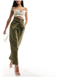 & Other Stories - Belted High Waist Straight Leg Pants - Lyst