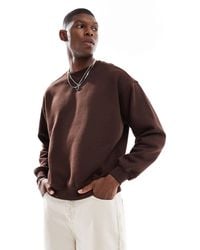 Cotton On - Box Fit Crew Fleece Sweatshirt - Lyst