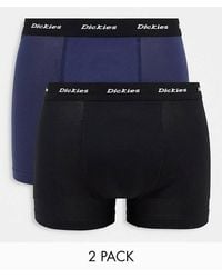 Dickies - Pack De 2 Calzoncillos Negros Y De - Lyst