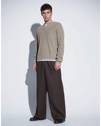 Weekday - Pull On Wide Leg Tailored Trousers - Lyst