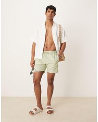 Mango - Seersucker Swim Short - Lyst