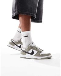 Nike - Zapatillas De Deporte Verdes Dunk Low Retro De -Gris - Lyst