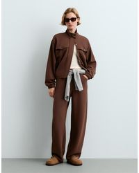 Oysho - High-neck Cropped Jacket - Lyst