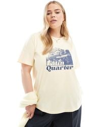 ASOS - Asos Design Curve Regular Fit T-shirt With Latin Quarter Graphic - Lyst