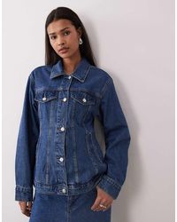 Gina Tricot - Sculpted Denim Jacket - Lyst