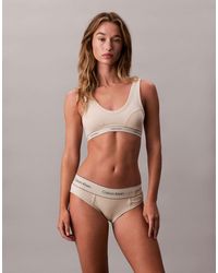 Calvin Klein - Heritage Cotton Lightly Lined Triangle Bra - Lyst