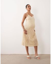 Mama.licious - Mamalicious - robe caraco mi-longue - Lyst