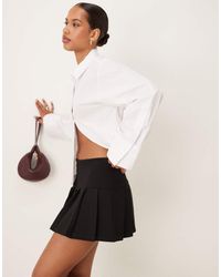 ASOS - Ponte Micro Pleated Mini Skort - Lyst