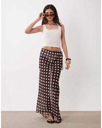Miss Selfridge - Beach Chiffon Bias Cut Maxi Skirt - Lyst